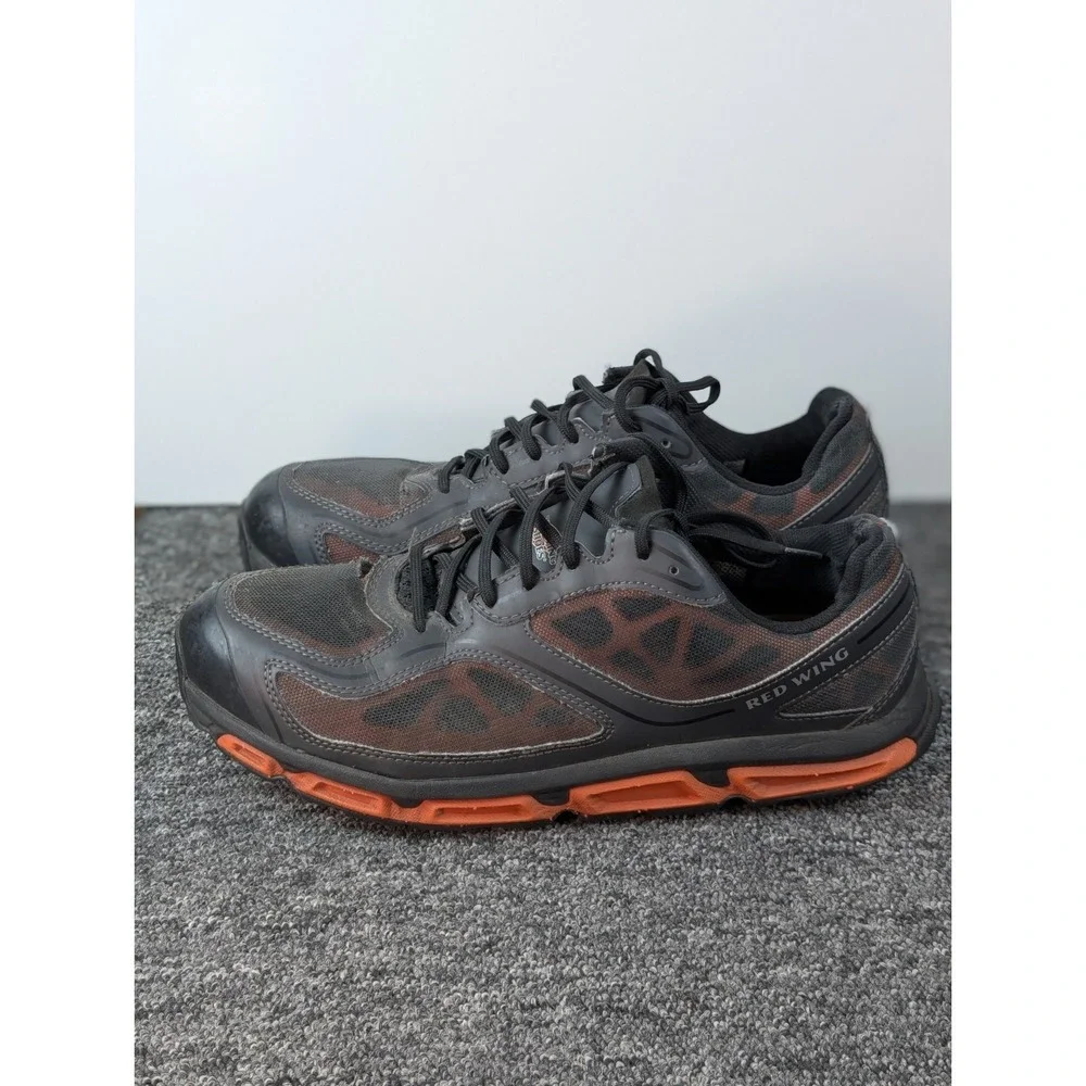 Red Wing Shoes Black and Orange Men's Utility Work Shoes! Men’s size 11.5D!